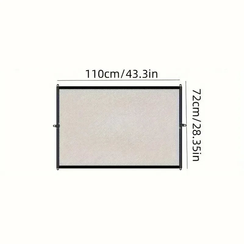 Heavy-Duty Dog Barrier Fence - Foldable Breathable Mesh Pet Gate