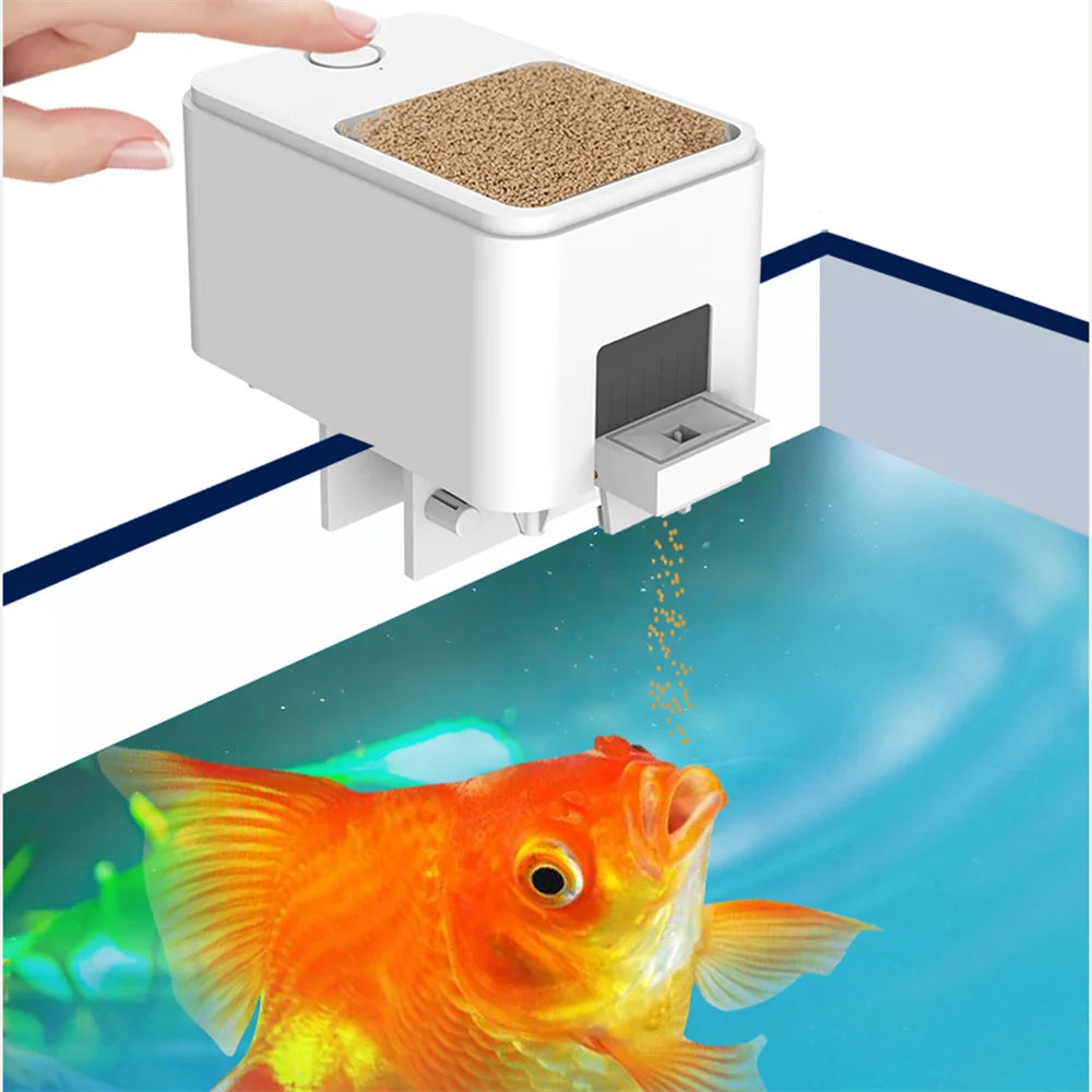 Smart App Aquarium Fish Feeder - Automatic Timed Fish Food Dispenser