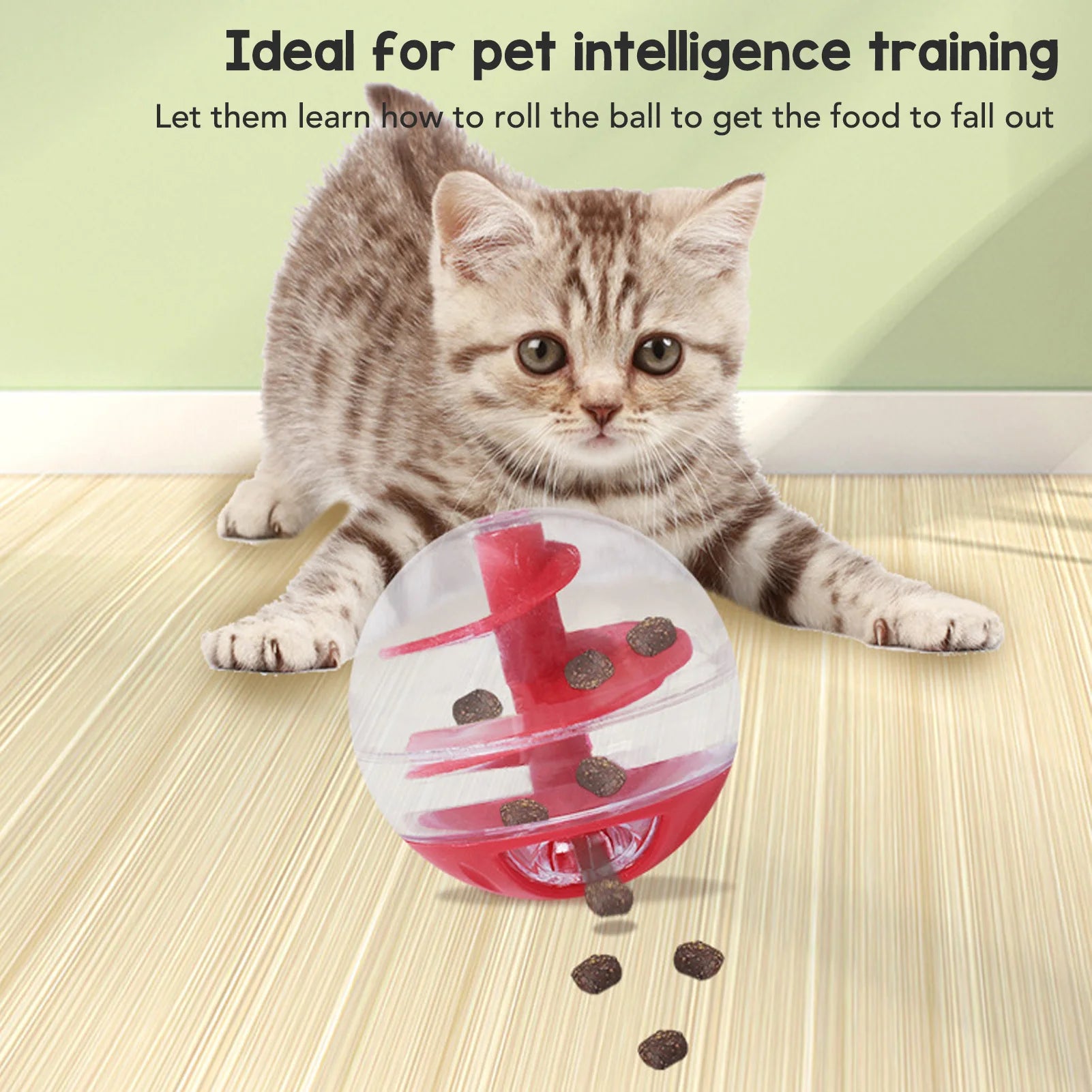 Treat-Dispensing Cat Toy Ball - Slow Feeder & Boredom Buster