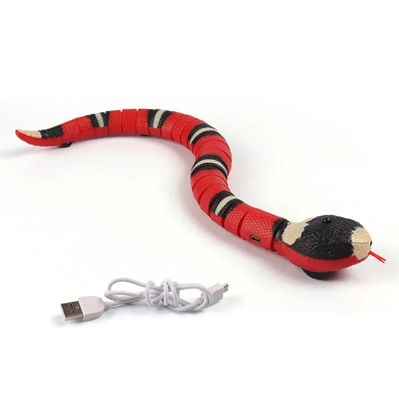 Smart Sensing Snake Cat Toy - Interactive Rechargeable Teaser