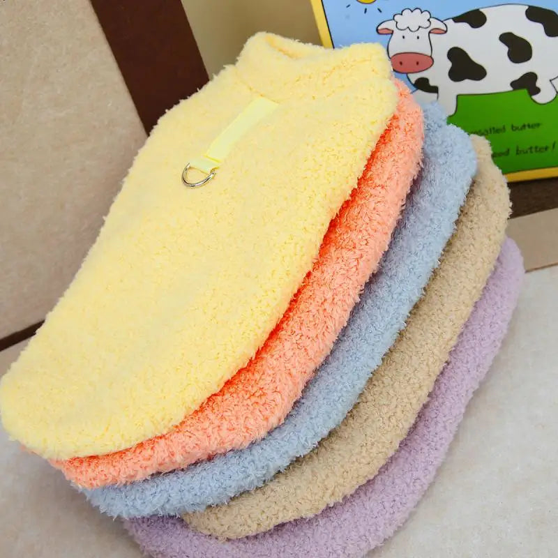 Winter Warm Dog Sweater - Soft Plush Knit for Small & Medium Dogs