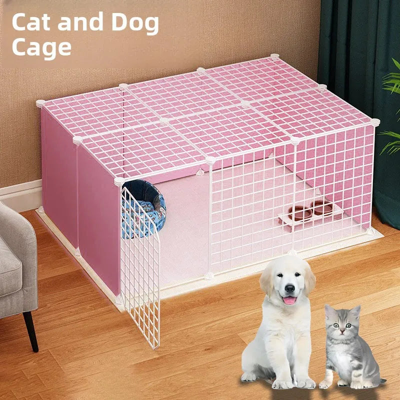 Ultra-Large Pet Playpen - Detachable Free-Standing Fence for Dogs, Cats & Rabbits