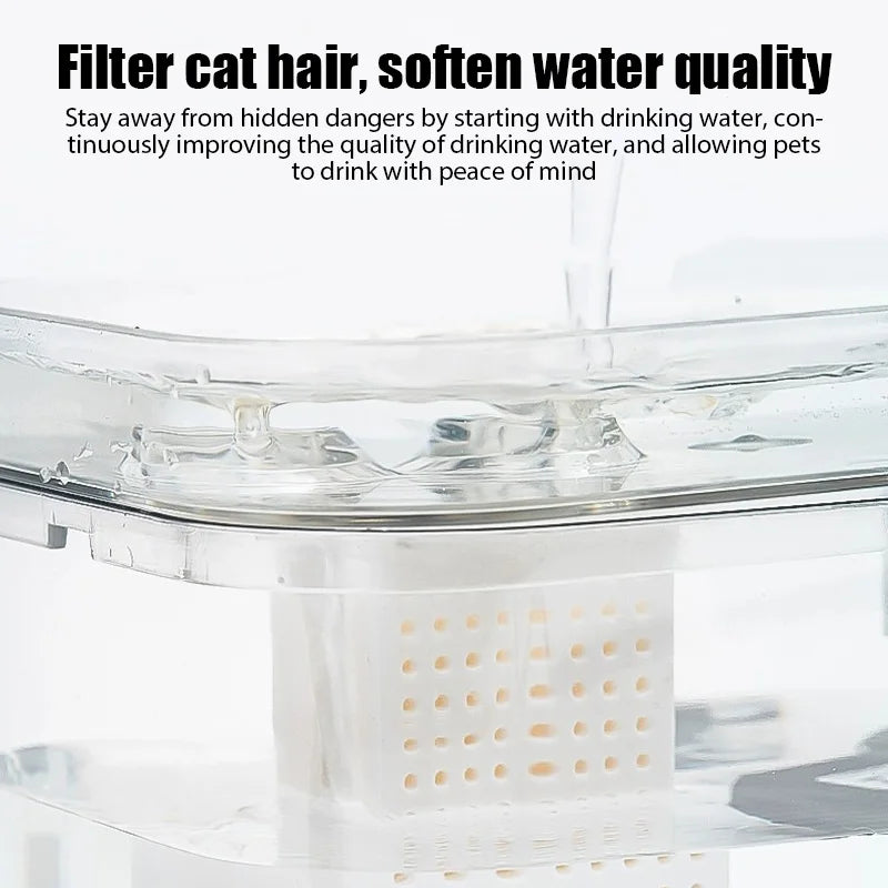 USB Electric Cat Water Fountain - Auto Filtering Drinker