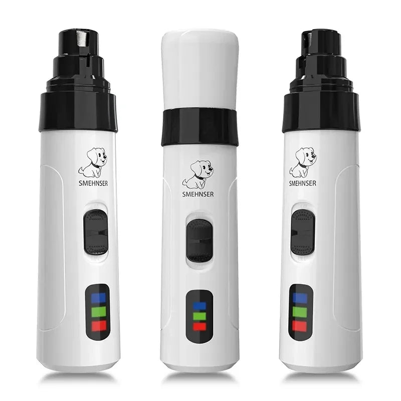 Electric Pet Nail Grinder - Quiet Rechargeable Trimmer for Dogs & Cats