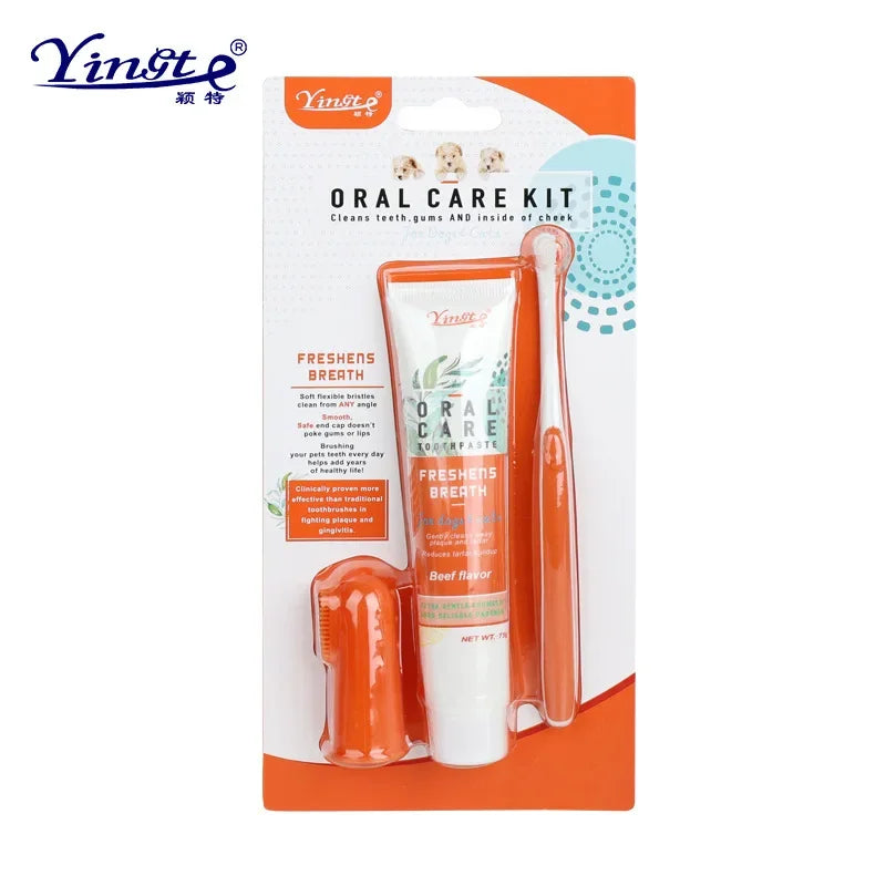 Dog Dental & Gum Care Kit - Complete Pet Teeth Cleaning Tools Set