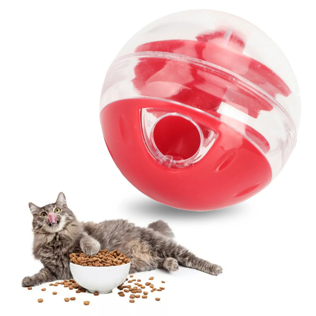 Treat-Dispensing Cat Toy Ball - Slow Feeder & Boredom Buster