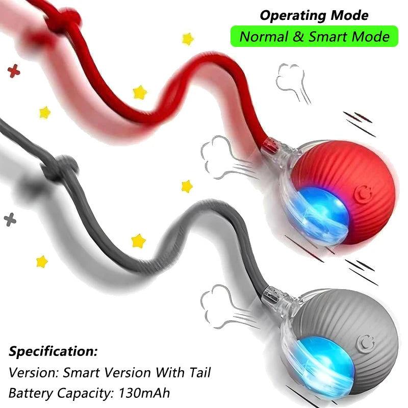 Automatic Rolling Cat Ball - Smart Self-Moving Interactive Toy