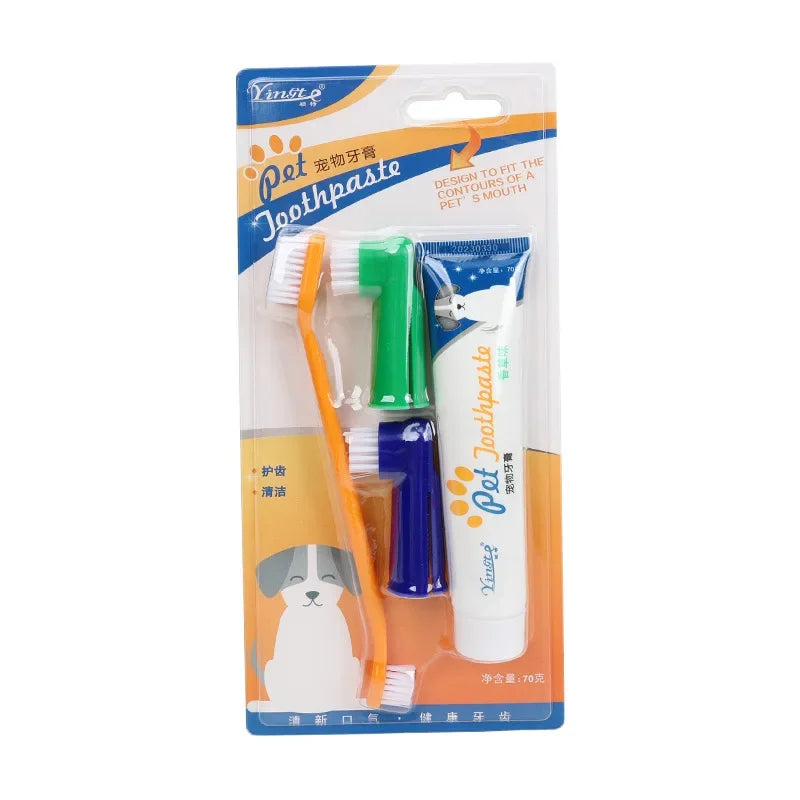 Dog Dental & Gum Care Kit - Complete Pet Teeth Cleaning Tools Set