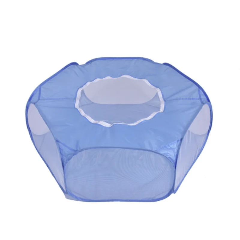 Portable Small Pet Cage - Transparent Travel Habitat for Hedgehogs & Small Pets