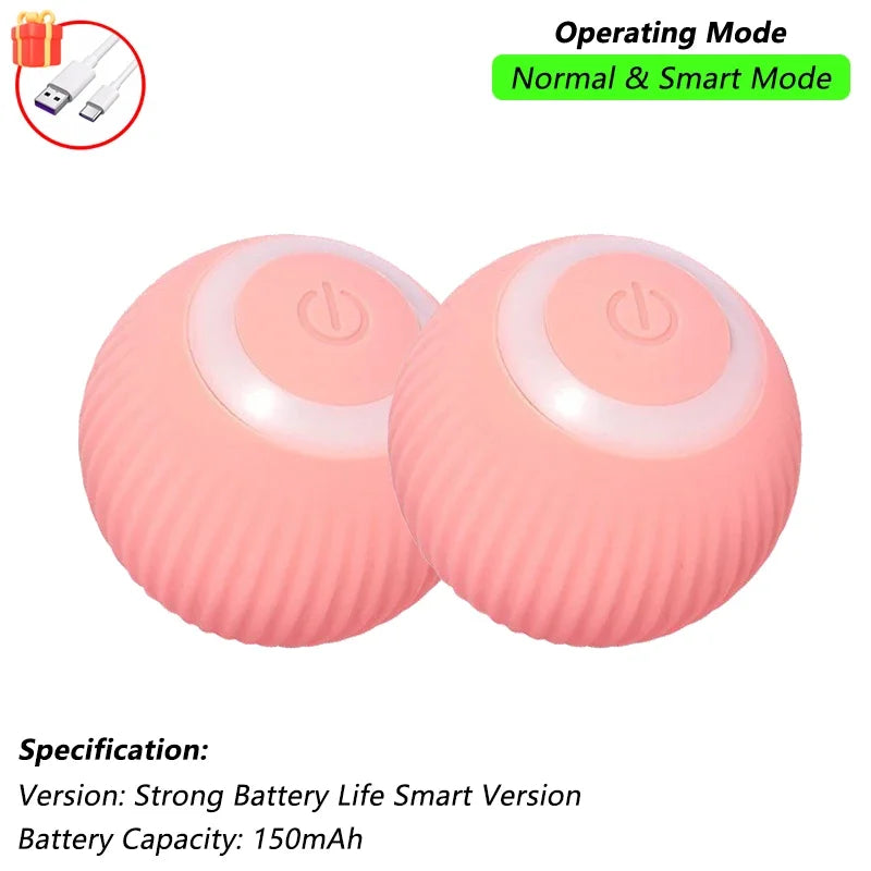 Automatic Rolling Cat Ball - Smart Self-Moving Interactive Toy