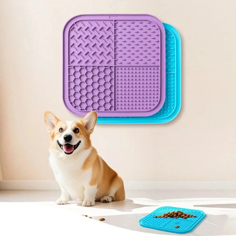 Silicone Lick Mat for Dogs & Cats - Slow Feeder & Bath Distraction