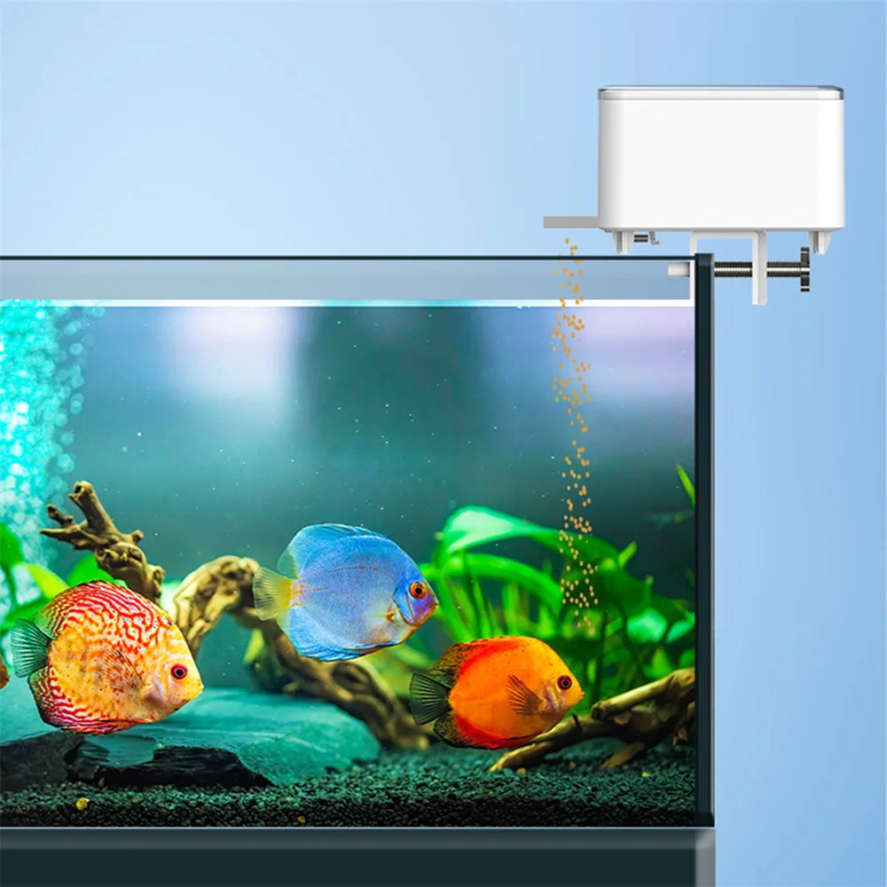 Smart App Aquarium Fish Feeder - Automatic Timed Fish Food Dispenser