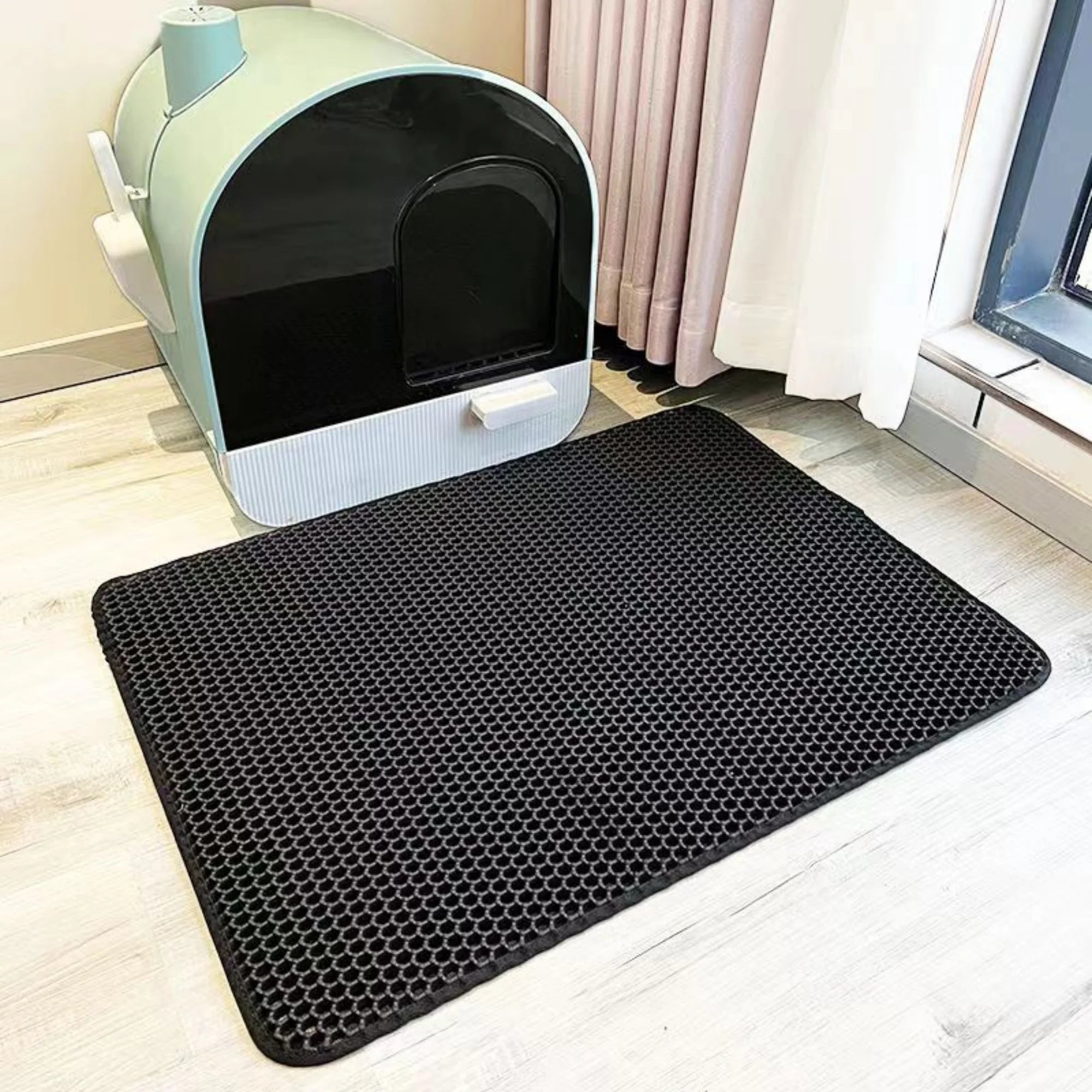 Extra-Large Cat Litter Mat - Waterproof Double-Layer Litter Trapper