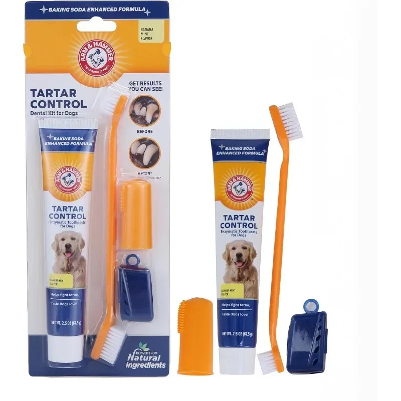 Dog Dental & Gum Care Kit - Complete Pet Teeth Cleaning Tools Set