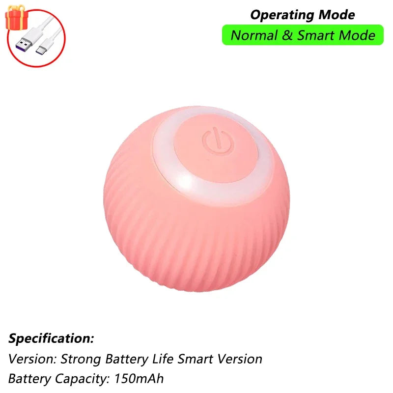 Automatic Rolling Cat Ball - Smart Self-Moving Interactive Toy