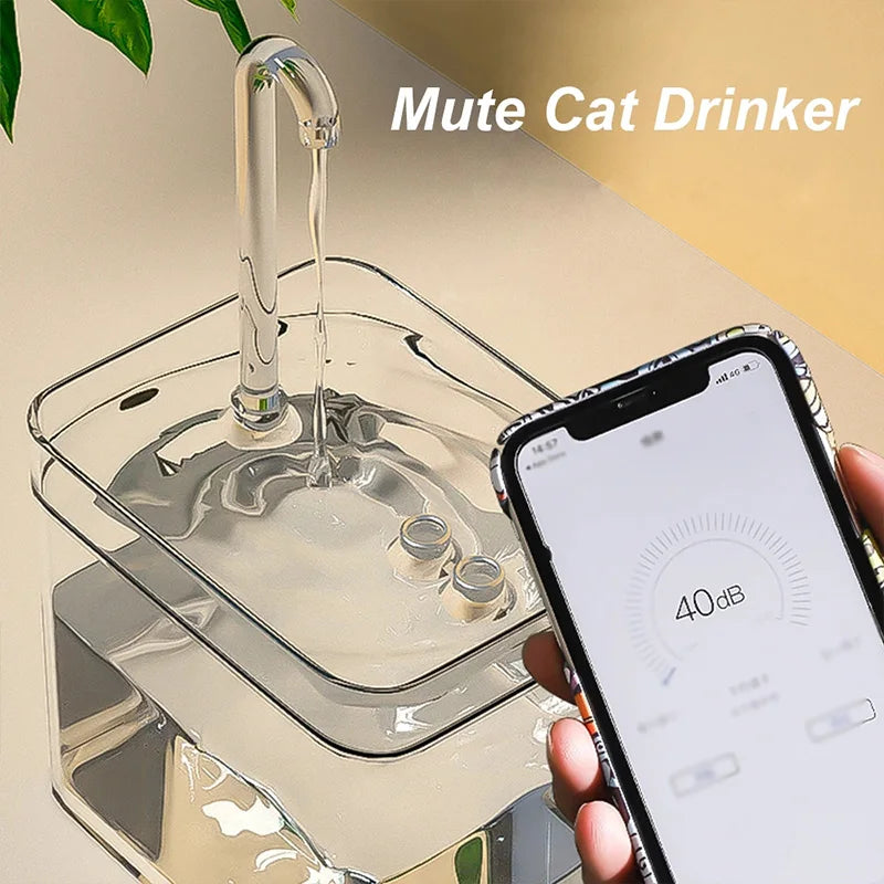 USB Electric Cat Water Fountain - Auto Filtering Drinker