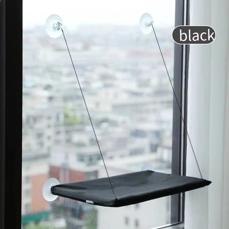 Cat Window Hammock Bed - Secure Suction-Mounted Sunbathing Perch