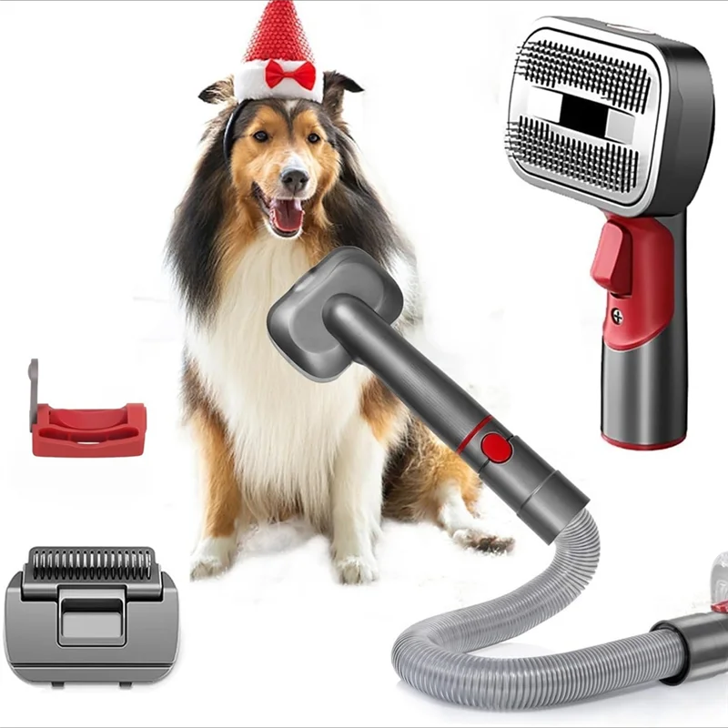 A83G-2-In-1 Dog Hair Vacuum Brush For Grooming & Shedding For Dyson Gen5, V15, V12, V11, V10, V8, V7 Removes Loose Hair