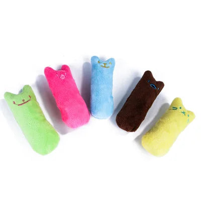 Catnip Teeth-Grinding Cat Toys - Interactive Plush Chew for Dental Play