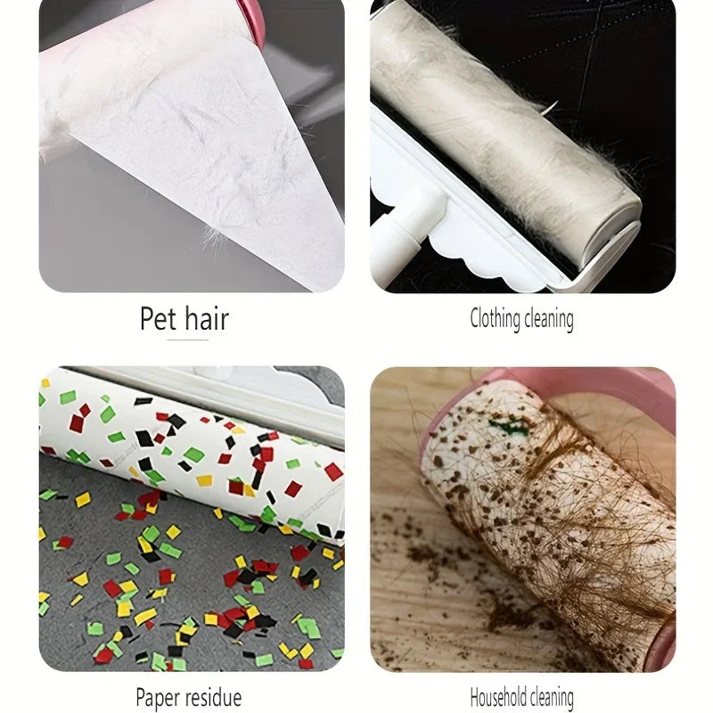 Extra-Sticky Lint Roller - Pet Hair Remover with Refillable Sheets