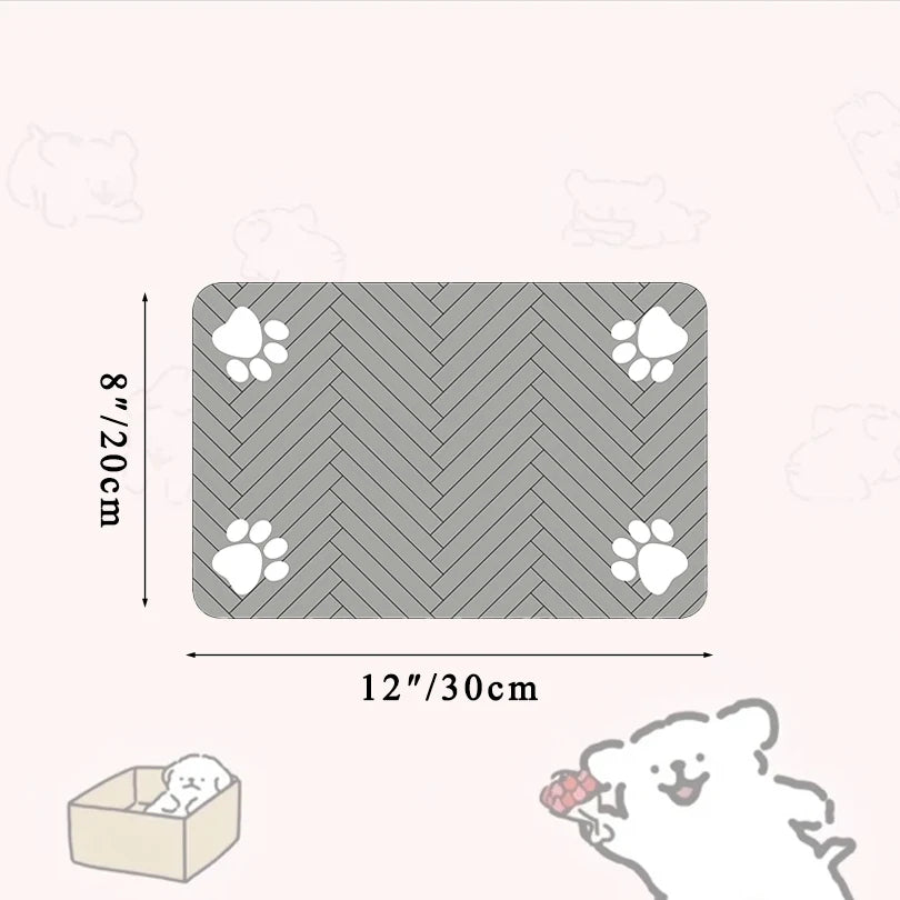 Silicone Pet Placemat - Easy-Clean Waterproof Feeding Mat
