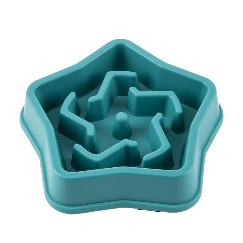 Slow Feeder Dog Bowl - Anti-Gulp Maze Bowl for Healthier Eating
