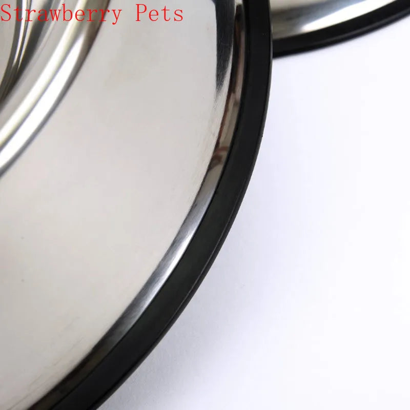 Stainless Steel Pet Bowl - Non-Slip Food & Water Dish