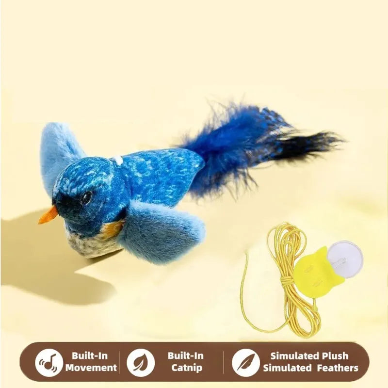 Bird-Sound Cat Toy - Realistic Chirping Interactive Teaser