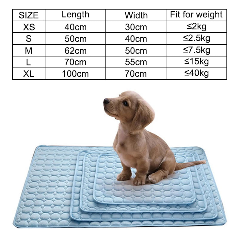 Pet Cooling Mat - Pressure-Activated Pad for Dogs & Cats
