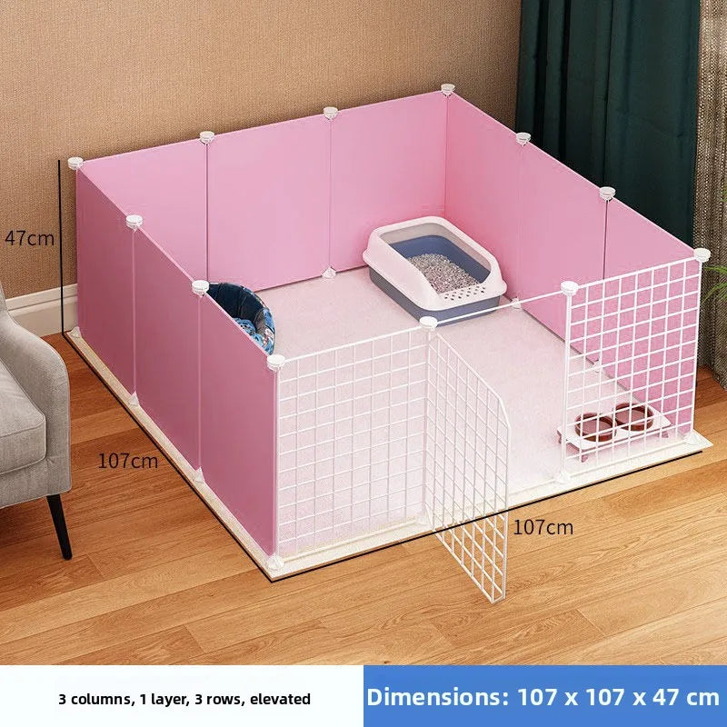 Ultra-Large Pet Playpen - Detachable Free-Standing Fence for Dogs, Cats & Rabbits