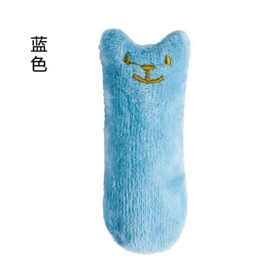 Catnip Teeth-Grinding Cat Toys - Interactive Plush Chew for Dental Play