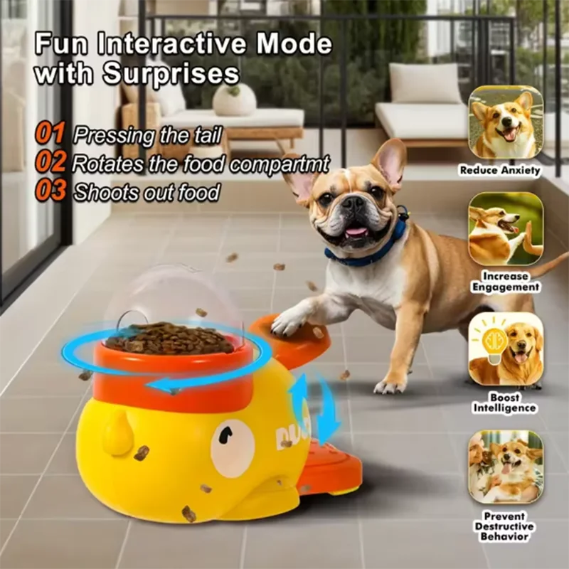 Interactive Treat-Dispensing Pet Feeder - Slow Feed Puzzle Toy
