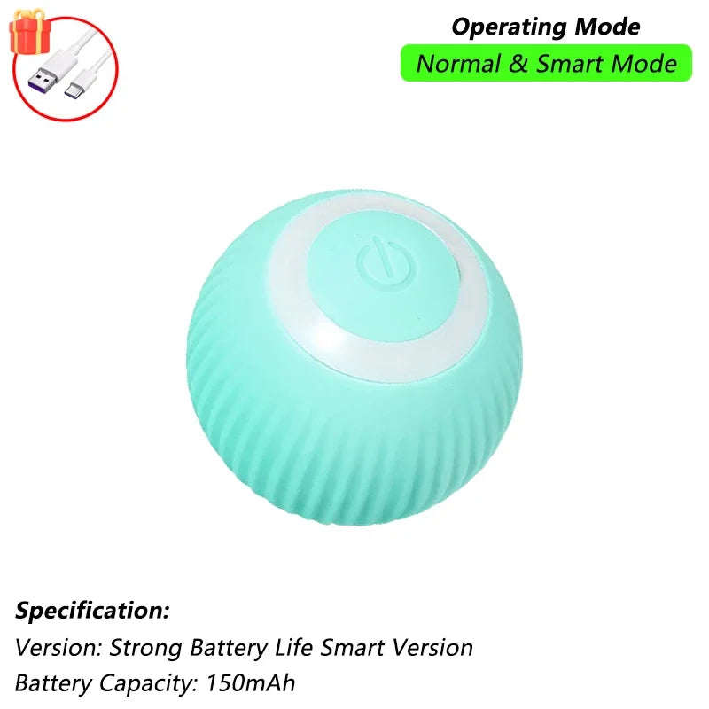 Automatic Rolling Cat Ball - Smart Self-Moving Interactive Toy