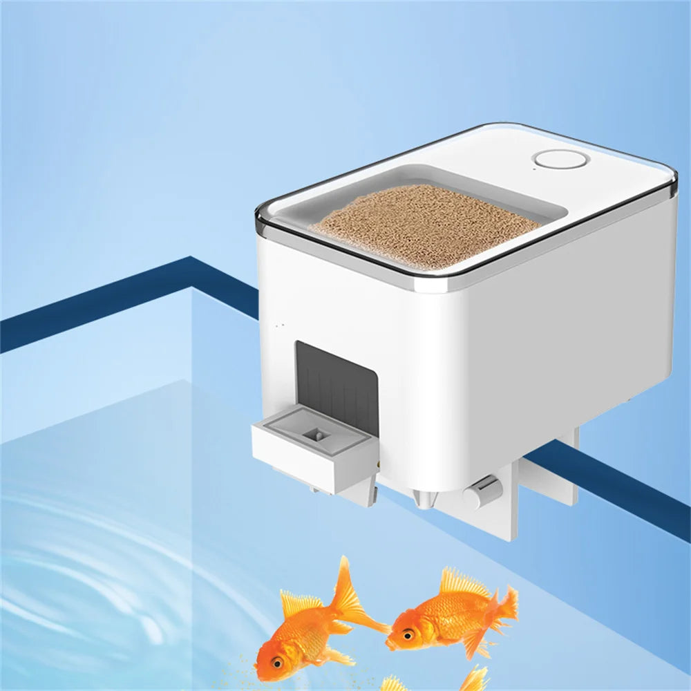 Smart App Aquarium Fish Feeder - Automatic Timed Fish Food Dispenser