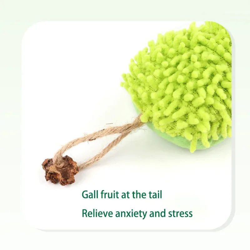 Catnip Caterpillar Cat Chew Toy - Molar Dental Teaser for Cats
