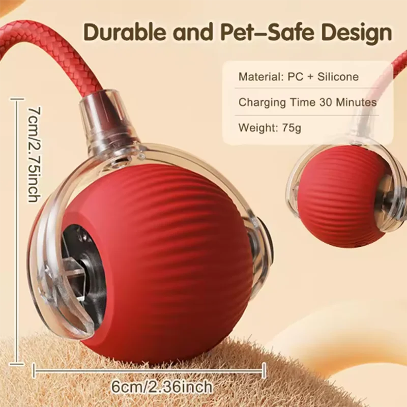 Smart Interactive Cat Ball - Self-Rolling Automatic Toy