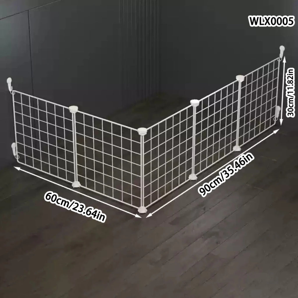 Indoor Puppy Fence - Anti-Escape Modular Pet Playpen & Training Barrier