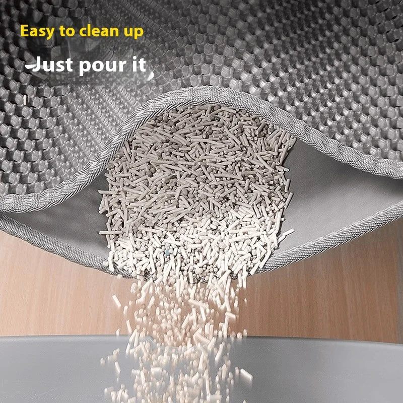 Extra-Large Cat Litter Mat - Waterproof Double-Layer Litter Trapper
