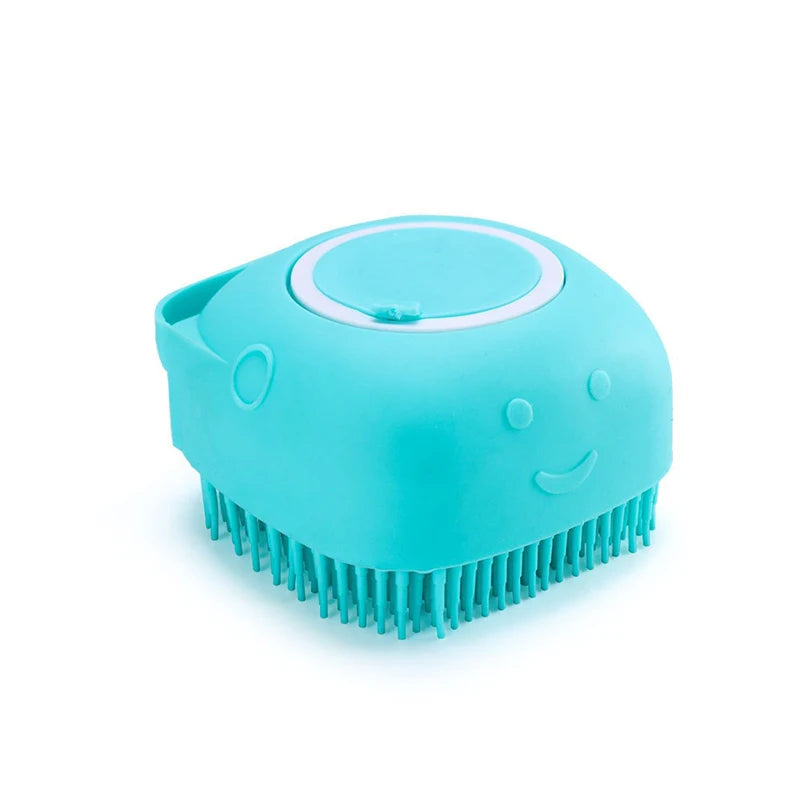 Pet Bath & Massage Brush - Multifunctional Shampoo Scrubber for Dogs & Cats