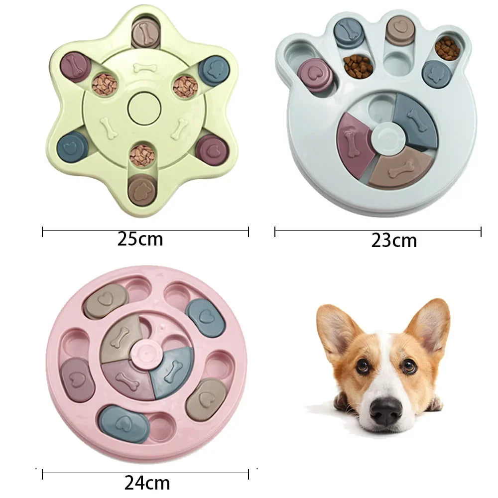 Interactive Dog Puzzle Slow Feeder - Brain-Game Enrichment Bowl
