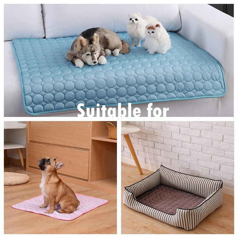 Pet Cooling Mat - Pressure-Activated Pad for Dogs & Cats