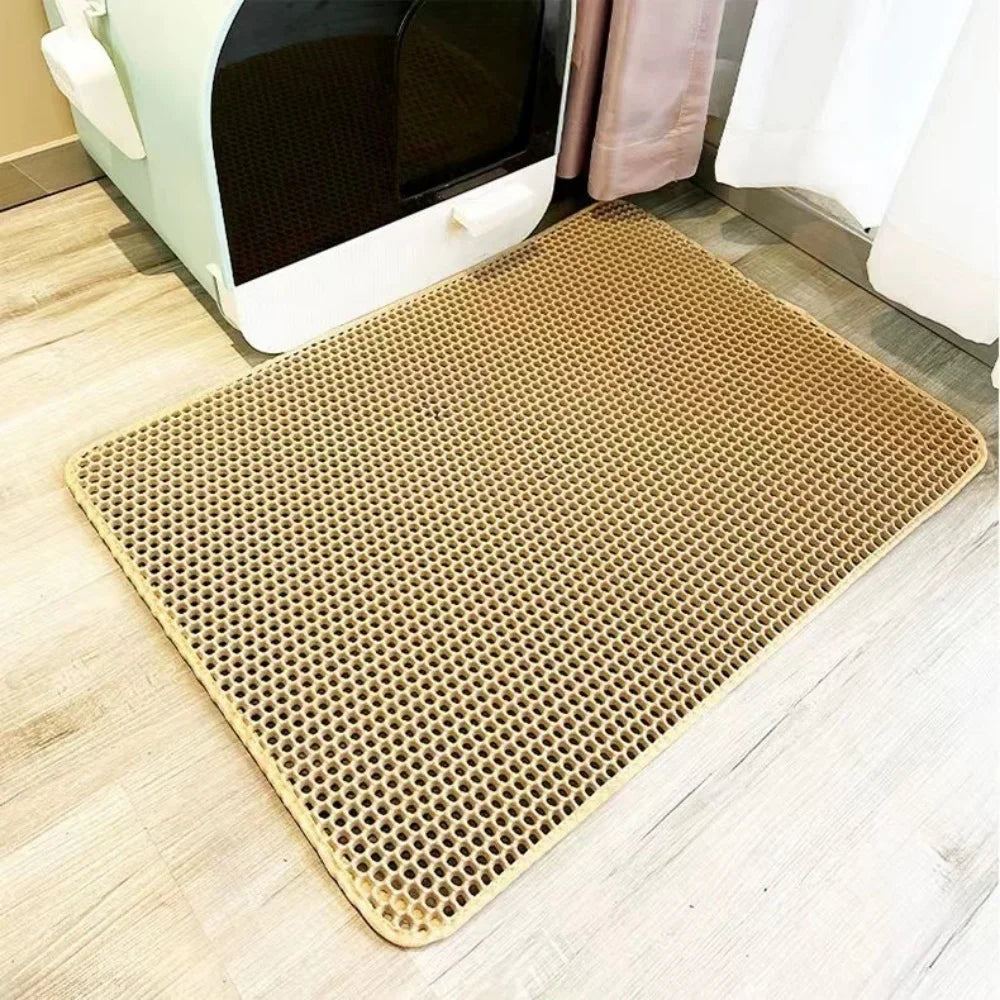 Extra-Large Cat Litter Mat - Waterproof Double-Layer Litter Trapper