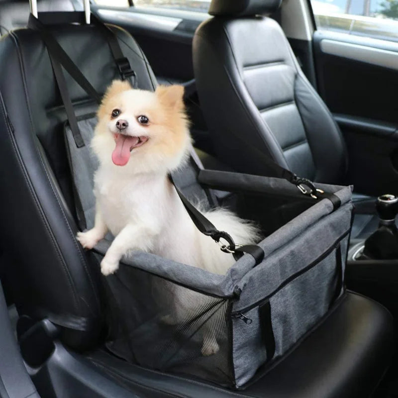 Dog Car Seat Cover - Waterproof Foldable Hammock with Harness