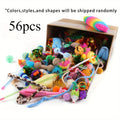Cat Toy Variety Pack - Wands, Balls, Mice & Feathers (Multi-Piece Set)