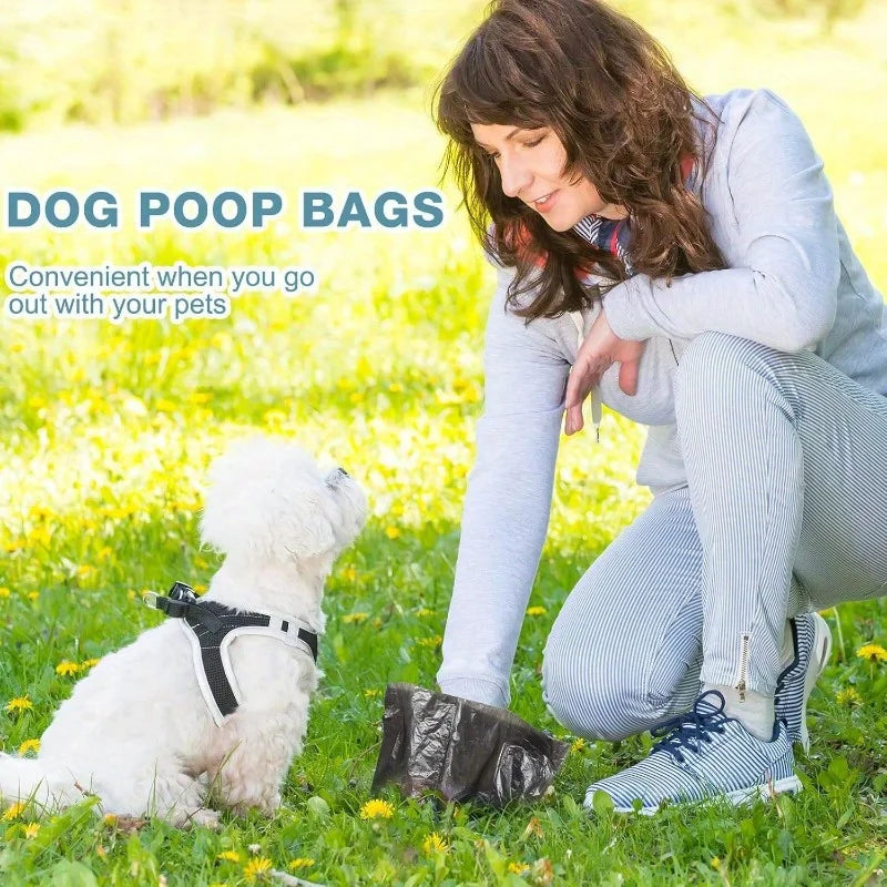 Dog Poop Bags with Bone Holder - 150-Count Leak-Proof Waste Bag Set
