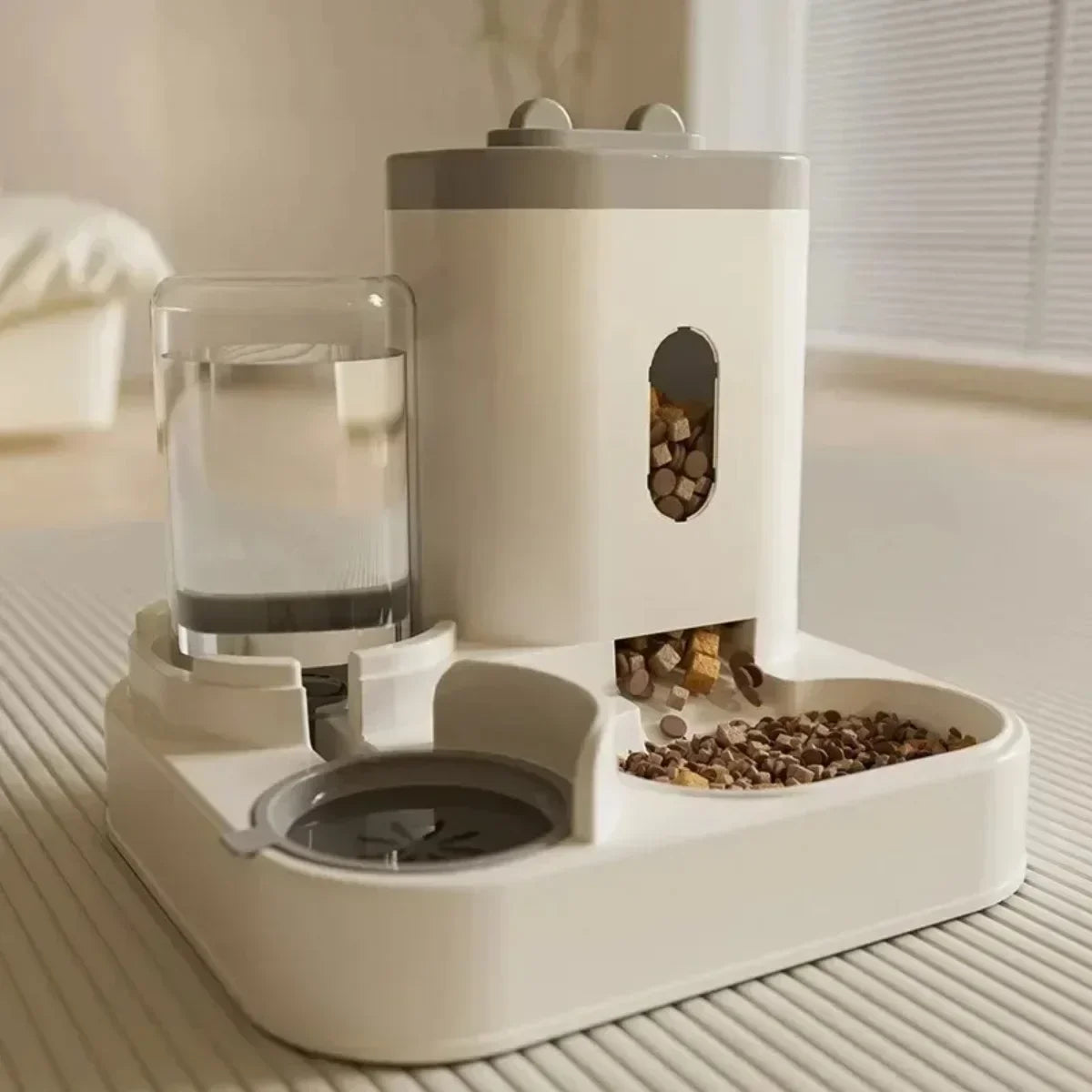 2-in-1 Automatic Pet Feeder & Water Dispenser - Gravity Food & Water Station