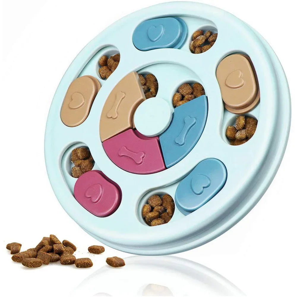 Interactive Dog Puzzle Slow Feeder - Brain-Game Enrichment Bowl
