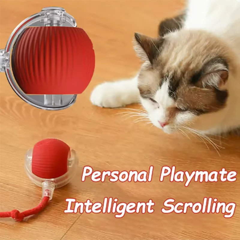 Smart Interactive Cat Ball - Self-Rolling Automatic Toy