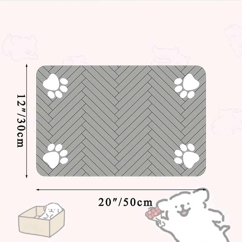 Silicone Pet Placemat - Easy-Clean Waterproof Feeding Mat