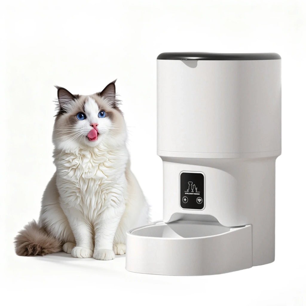 Programmable 4L Automatic Pet Feeder - Timed Meal Dispenser for Cats & Dogs